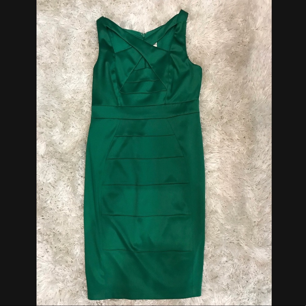 Signature by Sangria Green Party Dress
